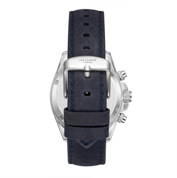 Ανδρικό Ρολόι Lee Cooper Blue Leather Strap LC08233.399 - Image 4