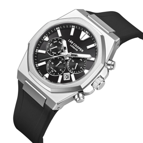 Ανδρικό Ρολόι Lee Cooper Black Silicone Strap LC08313.351 - Image 2