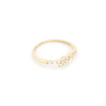 Χρυσό Γυναικείο Δαχτυλίδι Κ14, Με Λευκά Ζιργκόν κωδ.109505