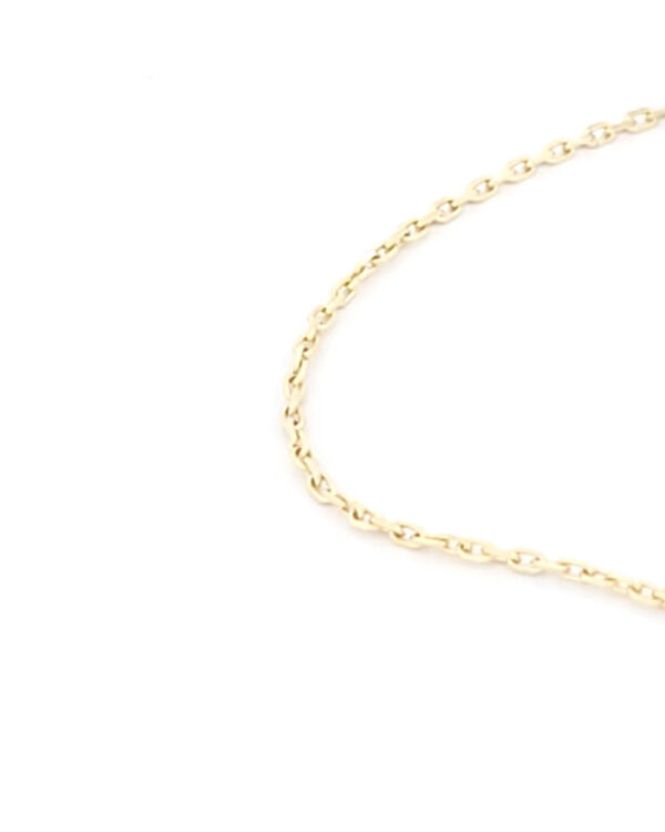 Χρυσό Γυναικείο Κολιέ Κ14 ,Με Λευκά Ζιργκόν κωδ.109507 - Image 3