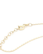 Χρυσό Γυναικείο Κολιέ Κ14 ,Με Λευκά Ζιργκόν κωδ.109507 - Image 4