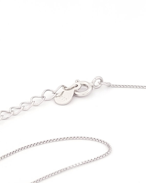 Ασημένιο Γυναικείο Κολιέ, Με Τριμελή Οικογένεια Με Αγοράκι Και Μπλε Σμάλτο κωδ.109512 - Image 3