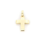Ανδρικός Χρυσός Σταυρός Κ14, Λουστρέ κωδ.109515