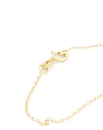 Χρυσό Γυναικείο Κολιέ Κ9, Με Λευκά Ζιργκόν κωδ.109527 - Image 3