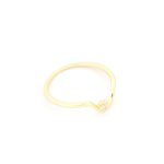 Ασημένιο Επιχρυσωμένο Γυναικείο Δαχτυλίδι, Με Λευκό Ζιργκόν κωδ.109536