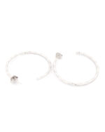 Ασημένια Σκουλαρίκια Κρίκοι κωδ.109558 - Image 3