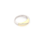 Ασημένιο Επιχρυσωμένο Δαχτυλίδι Με Λευκά Ζιργκόν κωδ.109586