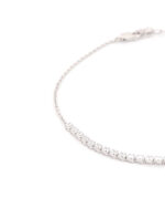 Λευκόχρυσο Γυναικείο Βραχιόλι Ριβιέρα Κ14, Με Λευκά Ζιργκόν κωδ.109695 - Image 2