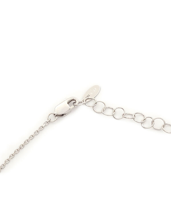 Λευκόχρυσο Γυναικείο Βραχιόλι Ριβιέρα Κ14, Με Λευκά Ζιργκόν κωδ.109695 - Image 3