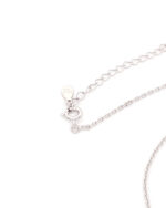 Ασημένιο Γυναικείo Κολιέ, Με Φύλλα Με Λευκά Ζιργκόν κωδ.109709 - Image 3