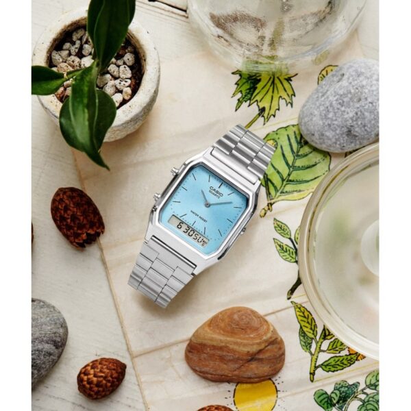 Ρολόι Casio Anadigit Stainless Steel Bracelet AQ-230A-2A1MQYES - Image 3