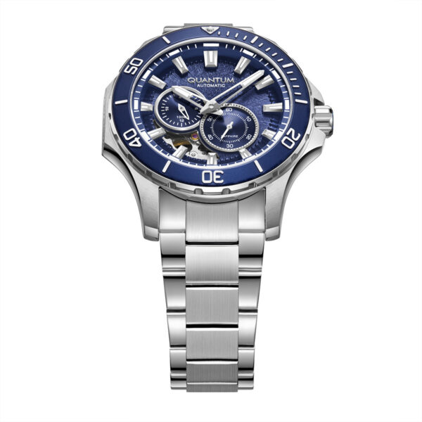 Ανδρικό ρολόι QUANTUM Q-MASTER 1188 Μπρασελέ Αυτόματο Μπλε QMG1188.390 - Image 5