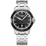 Ανδρικό Ρολόι Roamer Mercury Classic Black Stainless Steel Bracelet 968833-41-85-20