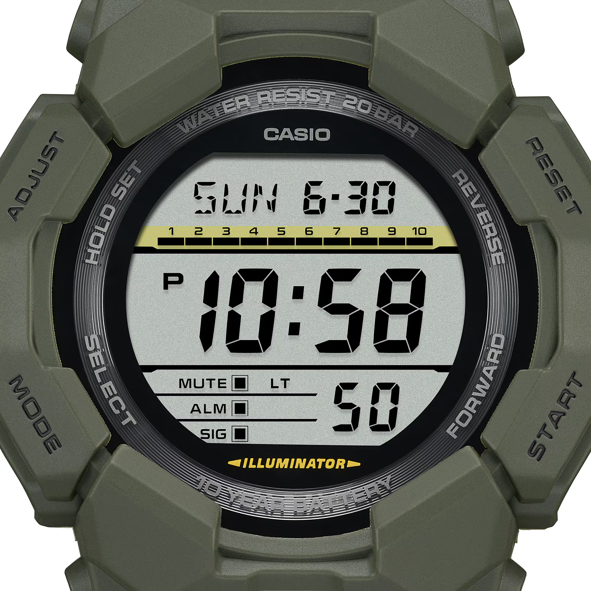GD-010-3_02 Ρολόι Casio G-Shock Χακί GD-010-3ER - Image 1