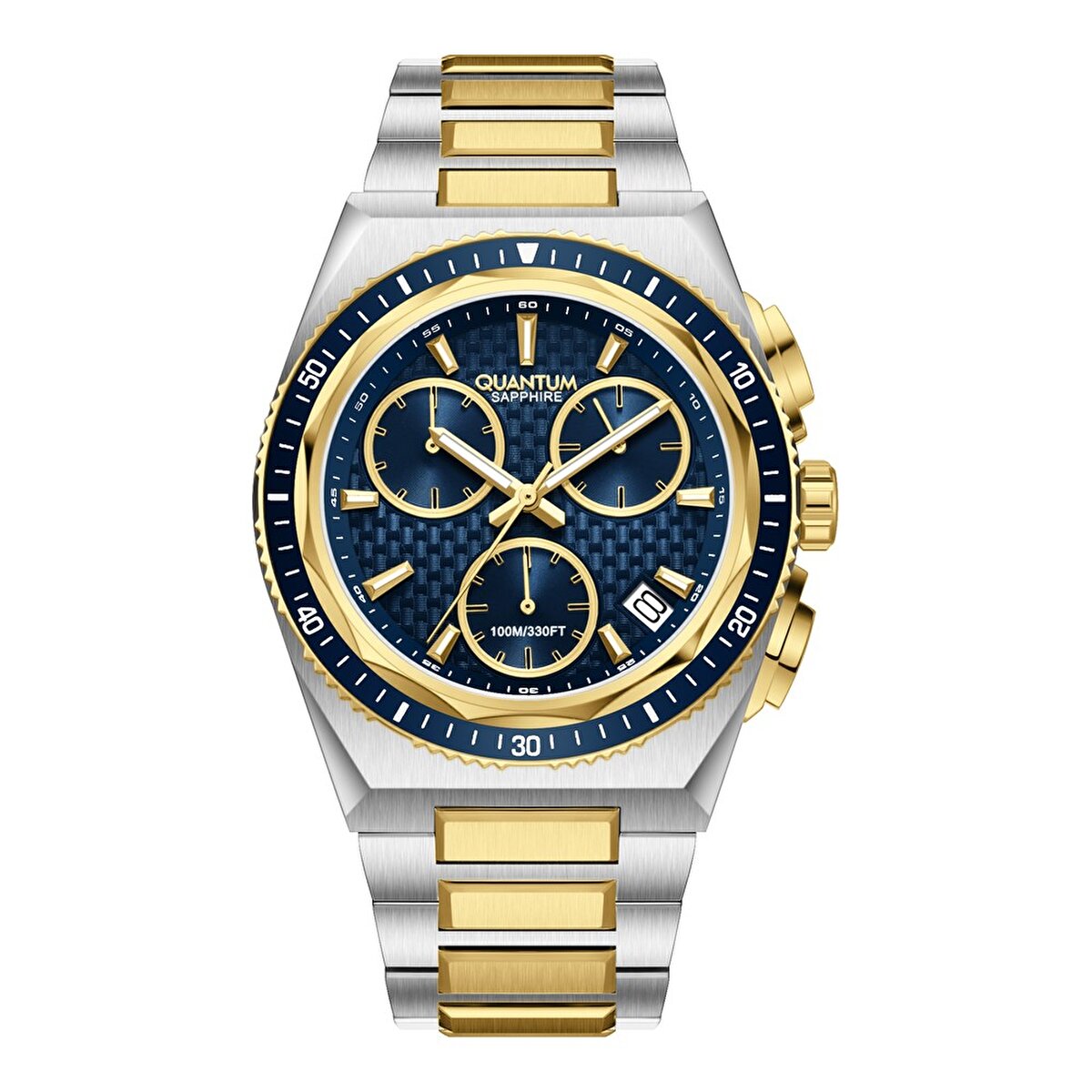 PWG1237.290 Ανδρικό Ρολόι QUANTUM Powertech 1237 Two Tone Bracelet Sapphire Chrono PWG1237.290 - Image 1