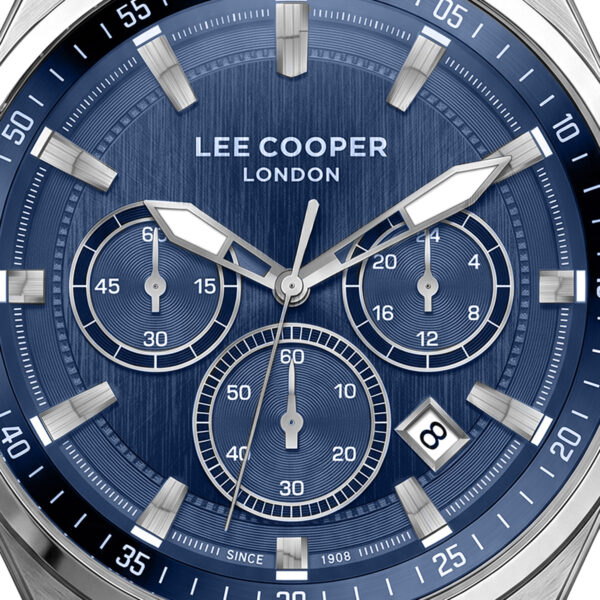Ανδρικό Ρολόι Lee Cooper Multifunction Blue Stainless Steel Bracelet LC08273.390 - Image 4