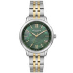 Γυναικείο Ρολόι Lee Cooper Green Mother Of Pearl Two Tone Stainless Steel Bracelet LC08371.270