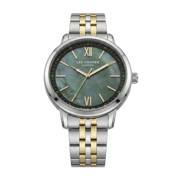 Γυναικείο Ρολόι Lee Cooper Green Mother Of Pearl Two Tone Stainless Steel Bracelet LC08371.270 - Image 3