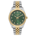 Γυναικείο Ρολόι Lee Cooper Green Two Tone Stainless Steel Bracelet LC08400.270