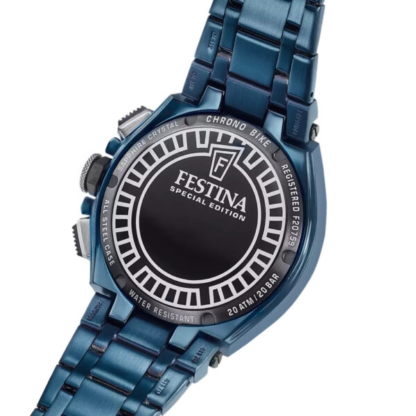 Ρολόι Festina Chrono Bike Special Edition 20atm Sapphire Blue Stainless Steel Bracelet + Strap F20757/1 - Image 2