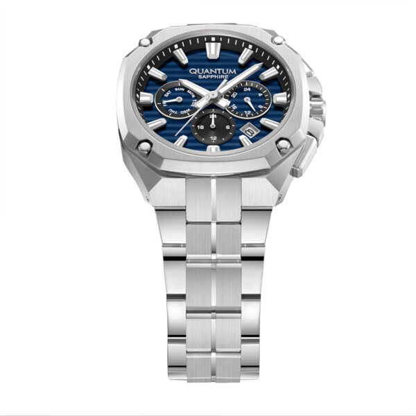 Ανδρικό ρολόι QUANTUM ADRENALINE 1253 Sapphire Crystal Blue Stainless Steel Bracelet ADG1253.390 - Image 2