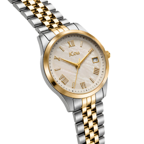 JCOU Lucienne Two Tone Mother Of Pearl Stainless Steel Bracelet JU19090-1 - Image 2