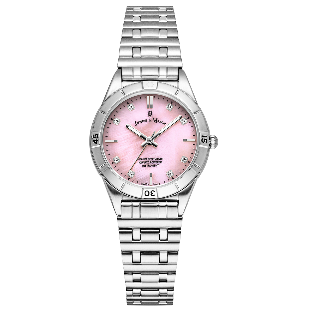 jwl05902 Γυναικείο Ρολόι Jaqcues Du Manoir Leonie Swiss Made Pink Mother Of Pearl Stainless Steel Bracelet JWL05902 - Image 1