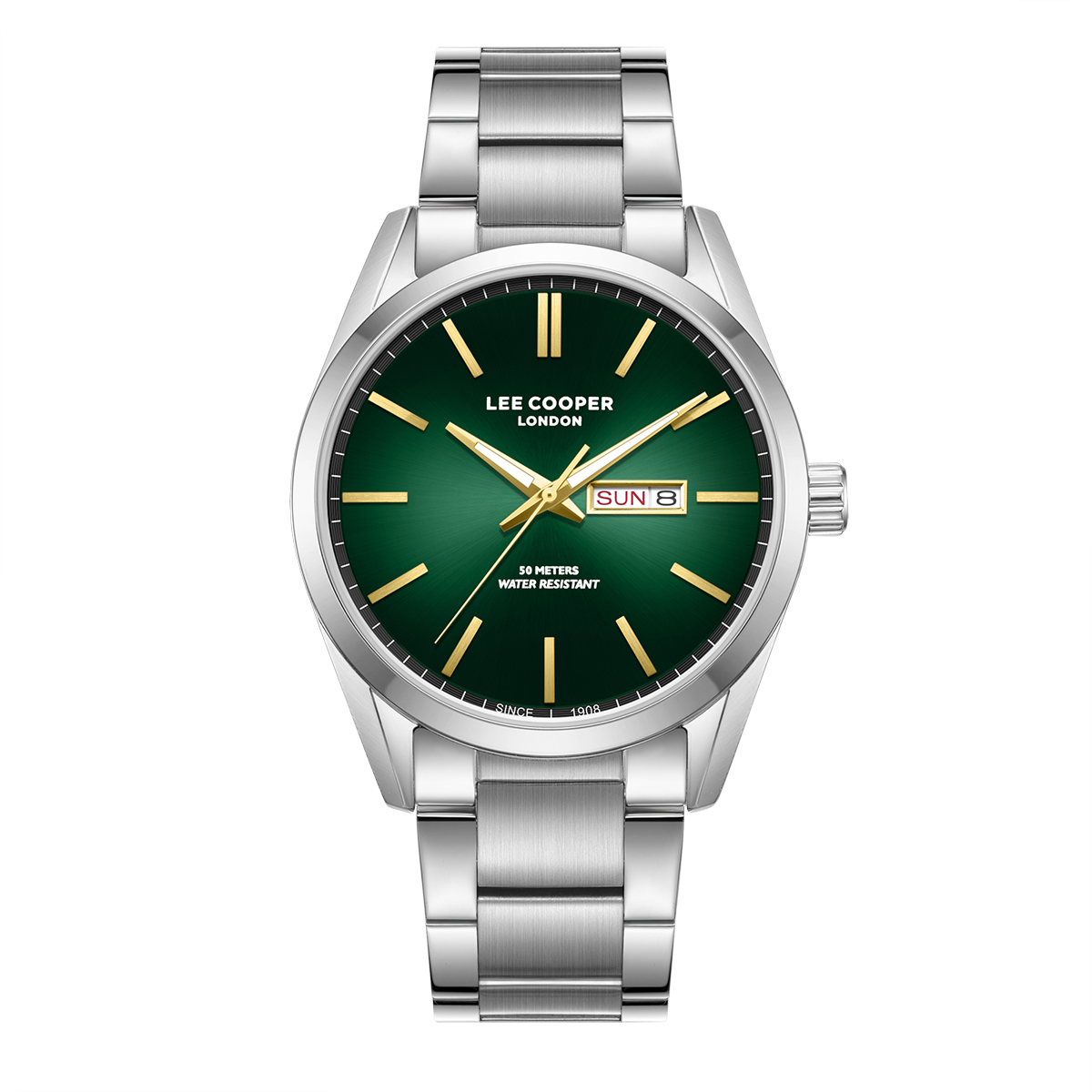 lc08340370 Ανδρικό Ρολόι Lee Cooper Green Stainless Steel Bracelet LC08340.370 - Image 1