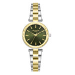 Γυναικείο Ρολόι Lee Cooper Crystalls Green Two Tone Stainless Steel Bracelet LC08365.270