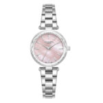 Γυναικείο Ρολόι Lee Cooper Crystalls Pink Mother Of Pearl Stainless Steel Bracelet LC08365.380