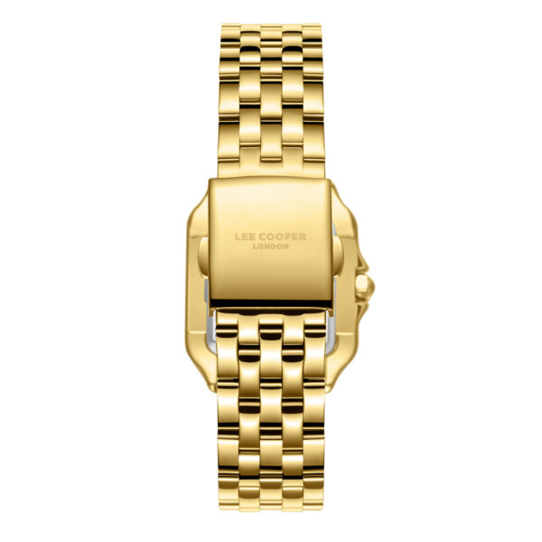 Γυναικείο Ρολόι Lee Cooper Square Gold Stainless Steel Bracelet LC08398.110 - Image 4