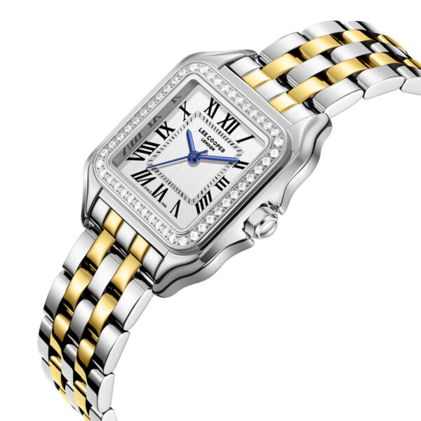Γυναικείο Ρολόι Lee Cooper Square Two Tone Stainless Steel Bracelet LC08398.230 - Image 2