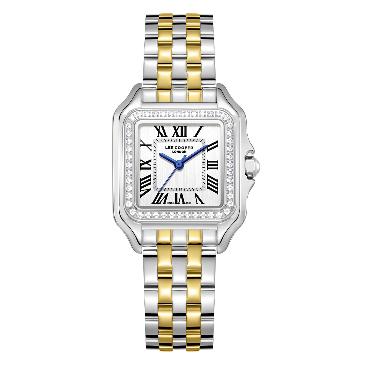 lc08398.230_copy Γυναικείο Ρολόι Lee Cooper Square Two Tone Stainless Steel Bracelet LC08398.230 - Image 1