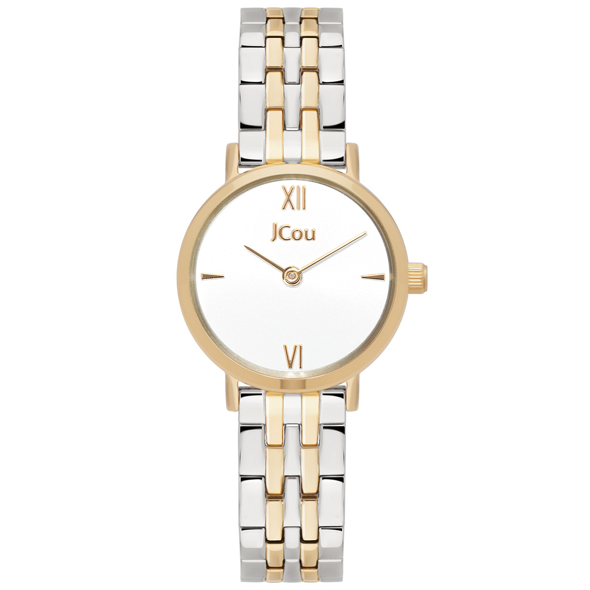 ju19064-4 JCOU Amourette Two Tone Stainless Steel Bracelet JU19064-4 - Image 1