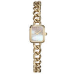 Ρολόι JCou Lyra Square Mother Of Pearl Gold Stainless Steel Bracelet JU19084-4