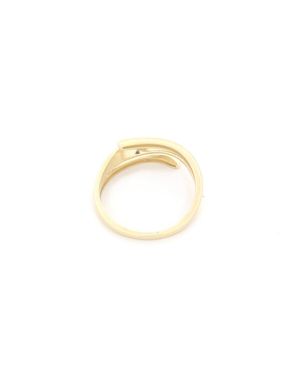 Χρυσό Γυναικείο Δαχτυλίδι Κ14, Λουστρέ κωδ.110372 - Image 4