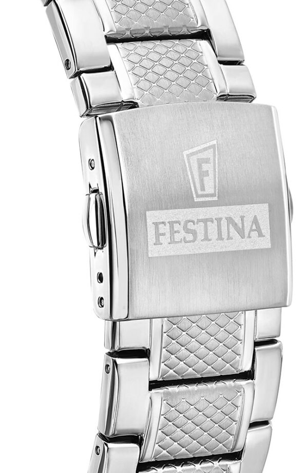 Ρολόι Festina Black Blue Chrono Stainless Steel Bracelet F20668/6 - Image 2