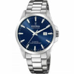 Festina Swiss Made Sapphire Blue Stainless Steel Bracelet F20024/3